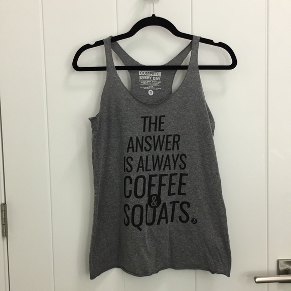 Tops - Grey Racerback Workout Tank